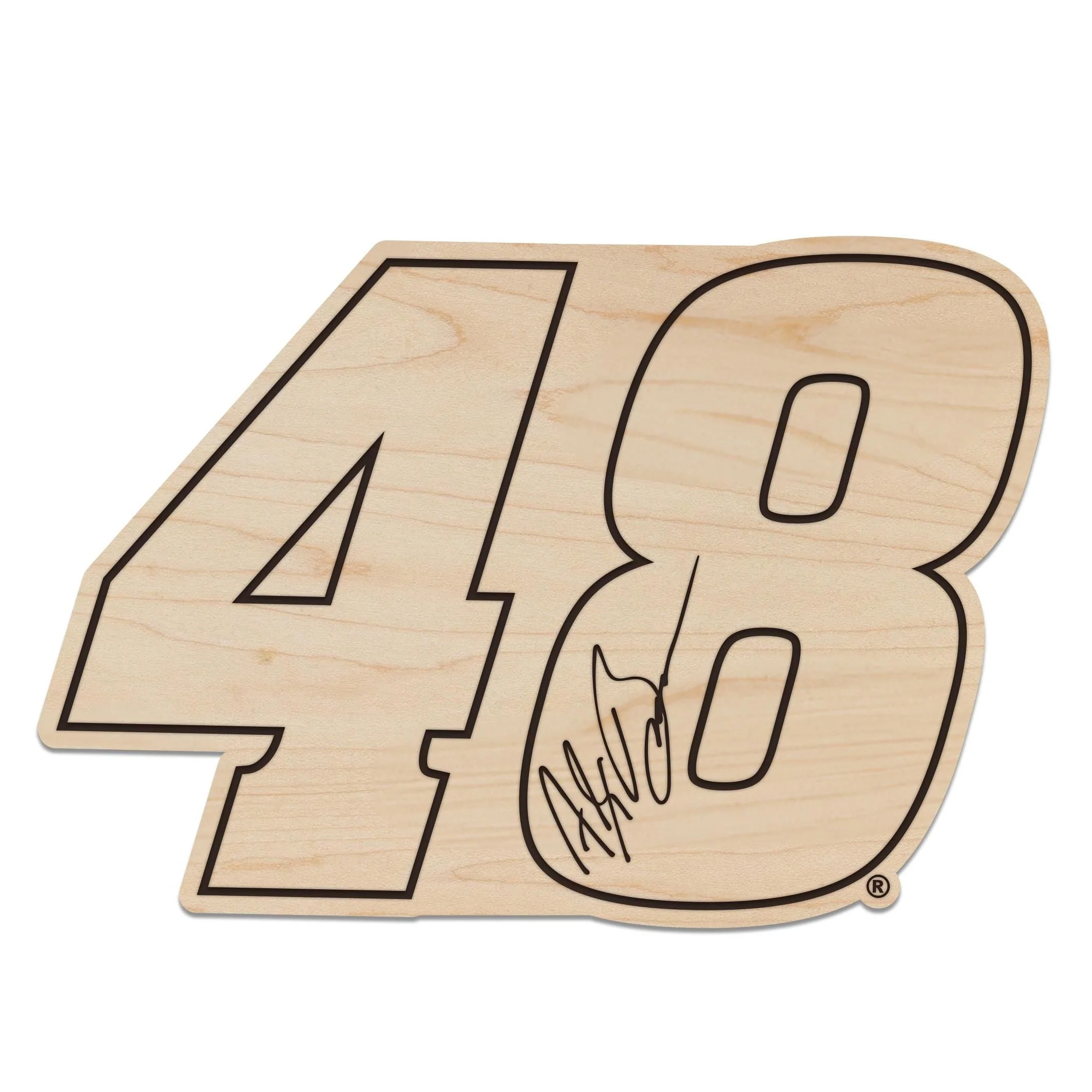 Alex Bowman #48 Wooden Magnet - Image 2