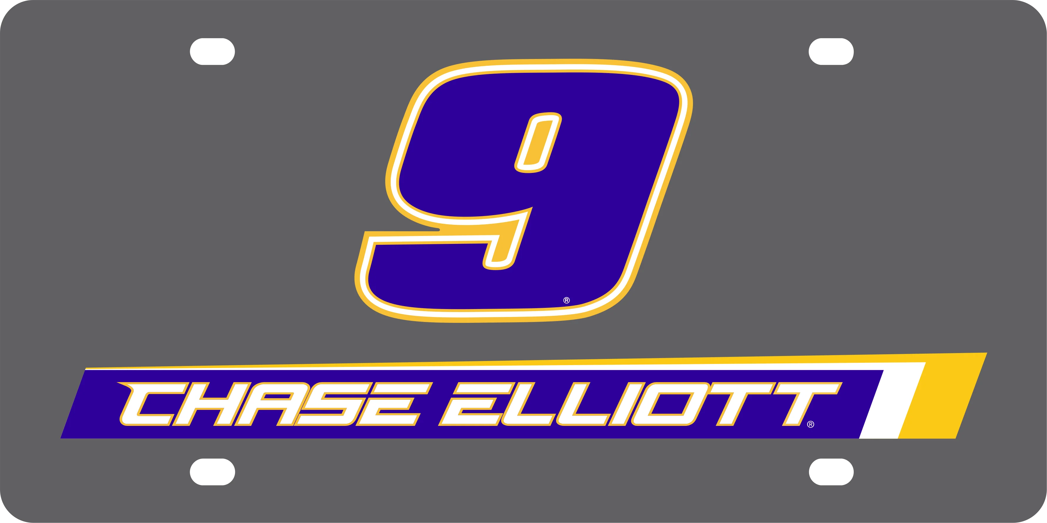 Chase Elliott #9 NAPA Carbon Steel License Plate - Image 5