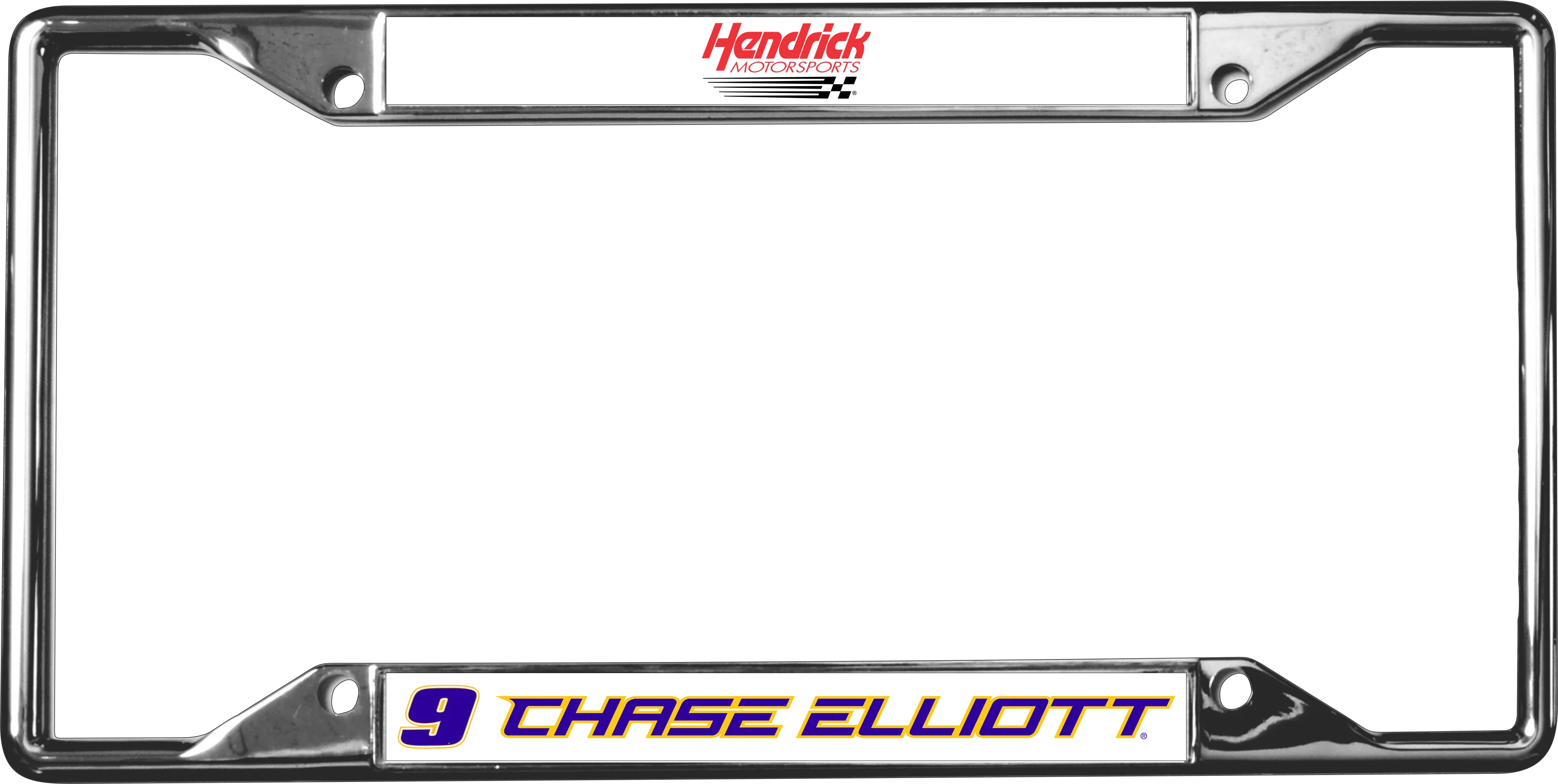 Chase Elliott #9 NAPA Chrome License Plate Frame - Image 5