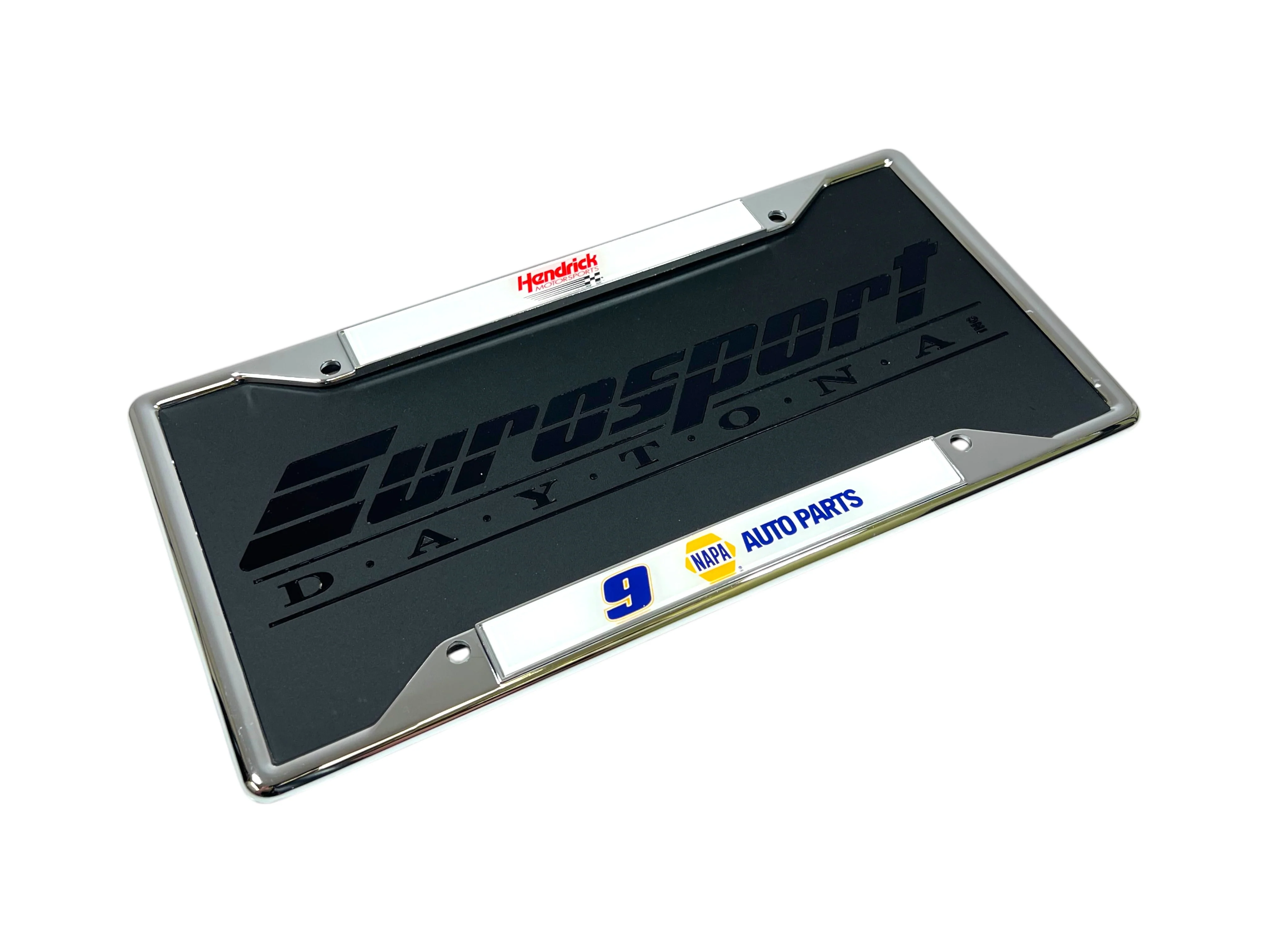 Chase Elliott #9 NAPA Chrome License Plate Frame - Image 4