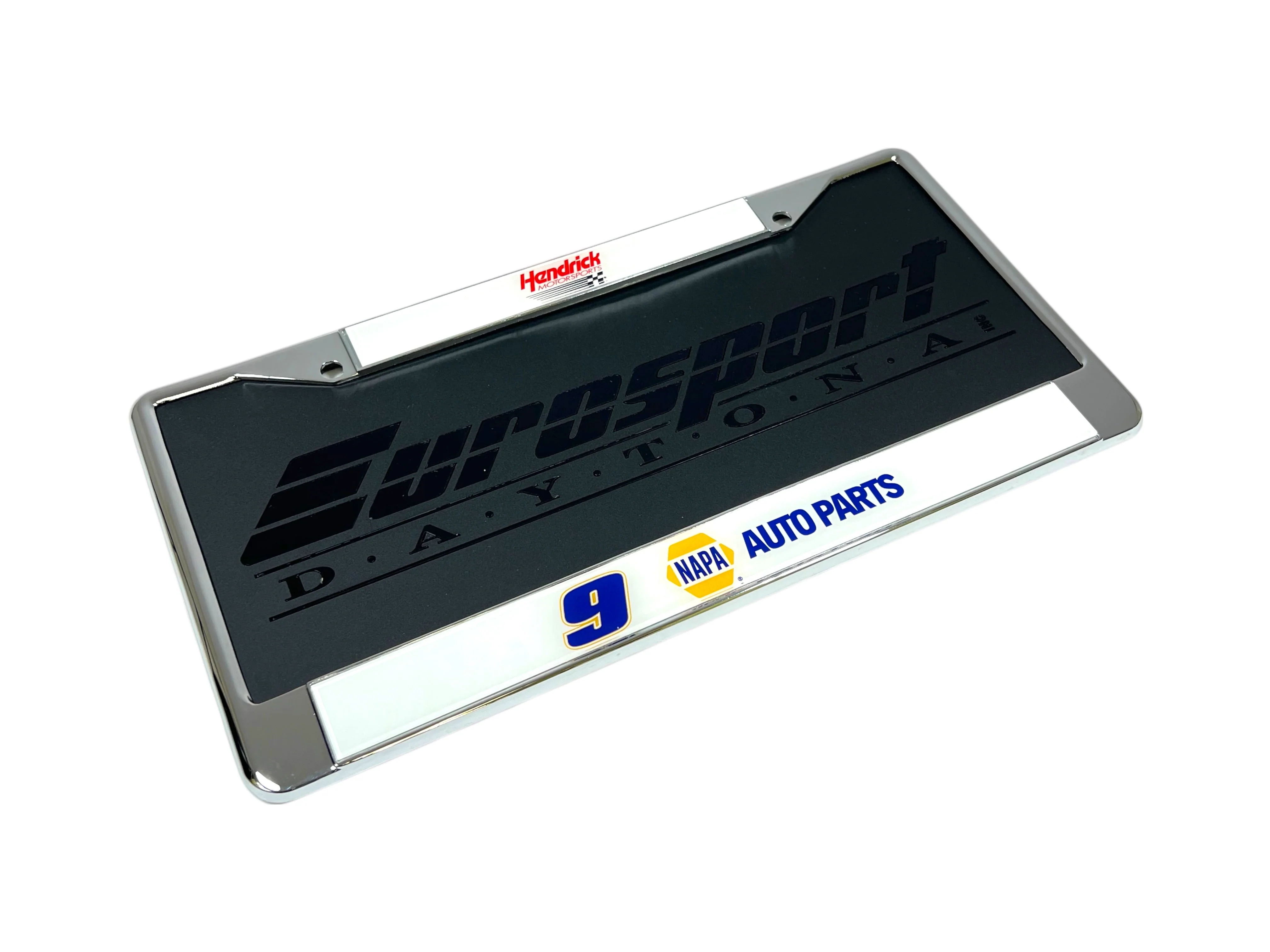 Chase Elliott #9 NAPA Chrome License Plate Frame - Image 4