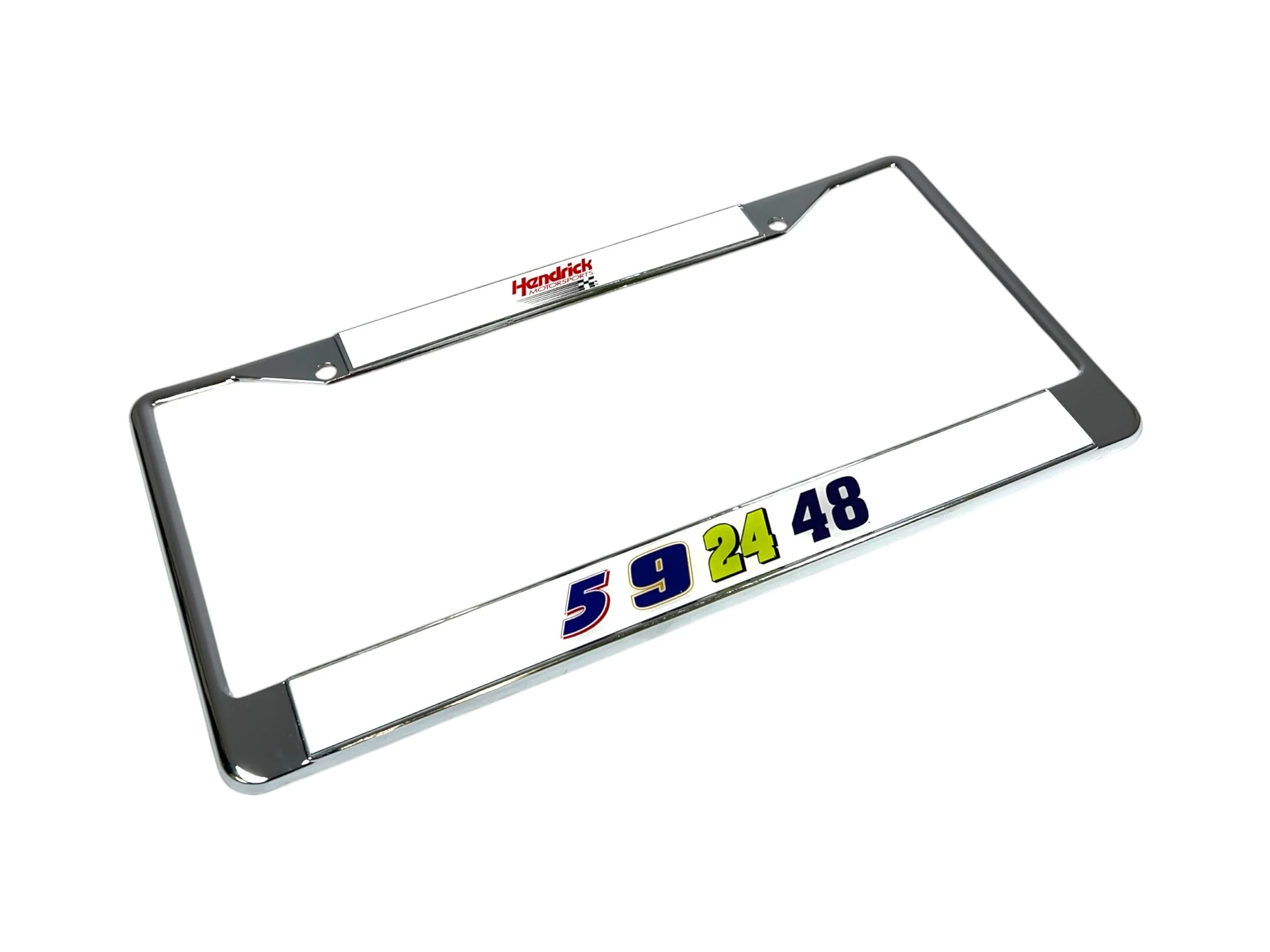Hendrick Motorsports Team Numbers Chrome License Plate Frame