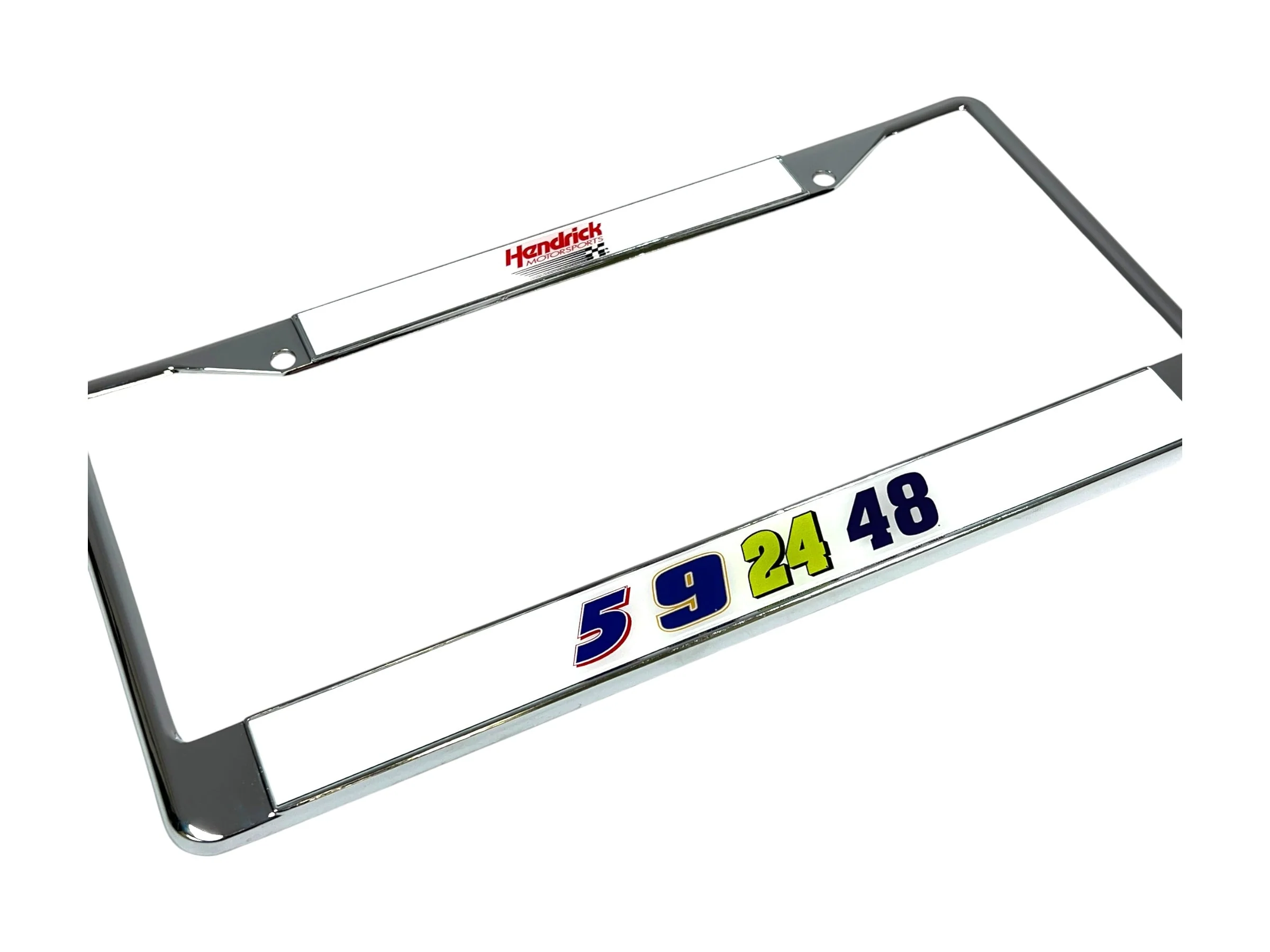 Hendrick Motorsports Team Numbers Chrome License Plate Frame - Image 3