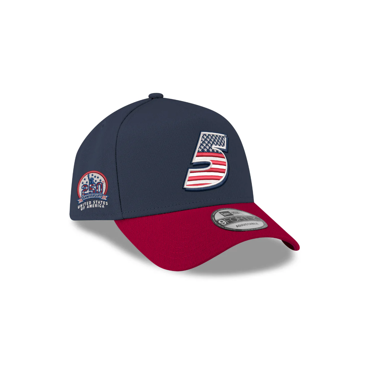 Kyle Larson #5 USA 250th New Era 9FORTY AF Cap - Image 2