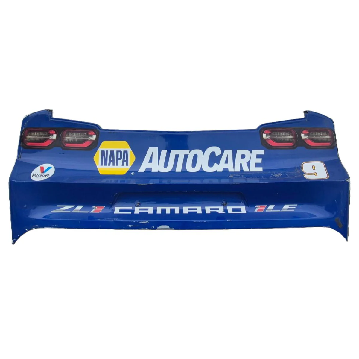 Race Used 2021 Chase Elliott #9 NAPA Auto Parts Rear Bumper - Kansas 2, Top 3, P.2