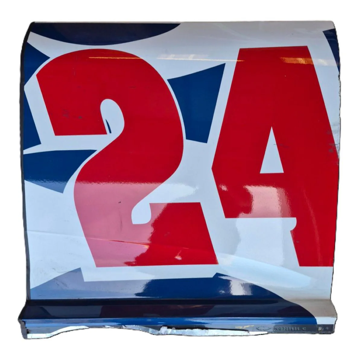 Race Used 2026 William Byron #24 Liberty University Partial Right Side Door ( 1 of 2 ) - Watkins Glen, 300th Cup Start