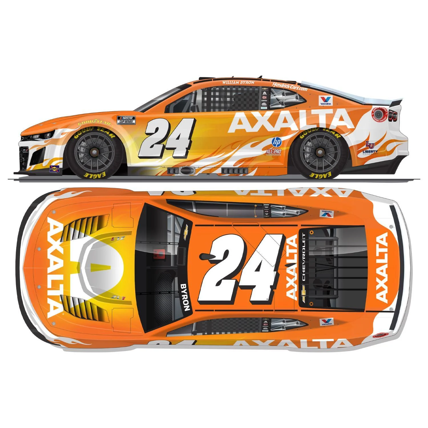William Byron #24 2026 Axalta Color Of The Year 1:64 Hard Top Die-Cast