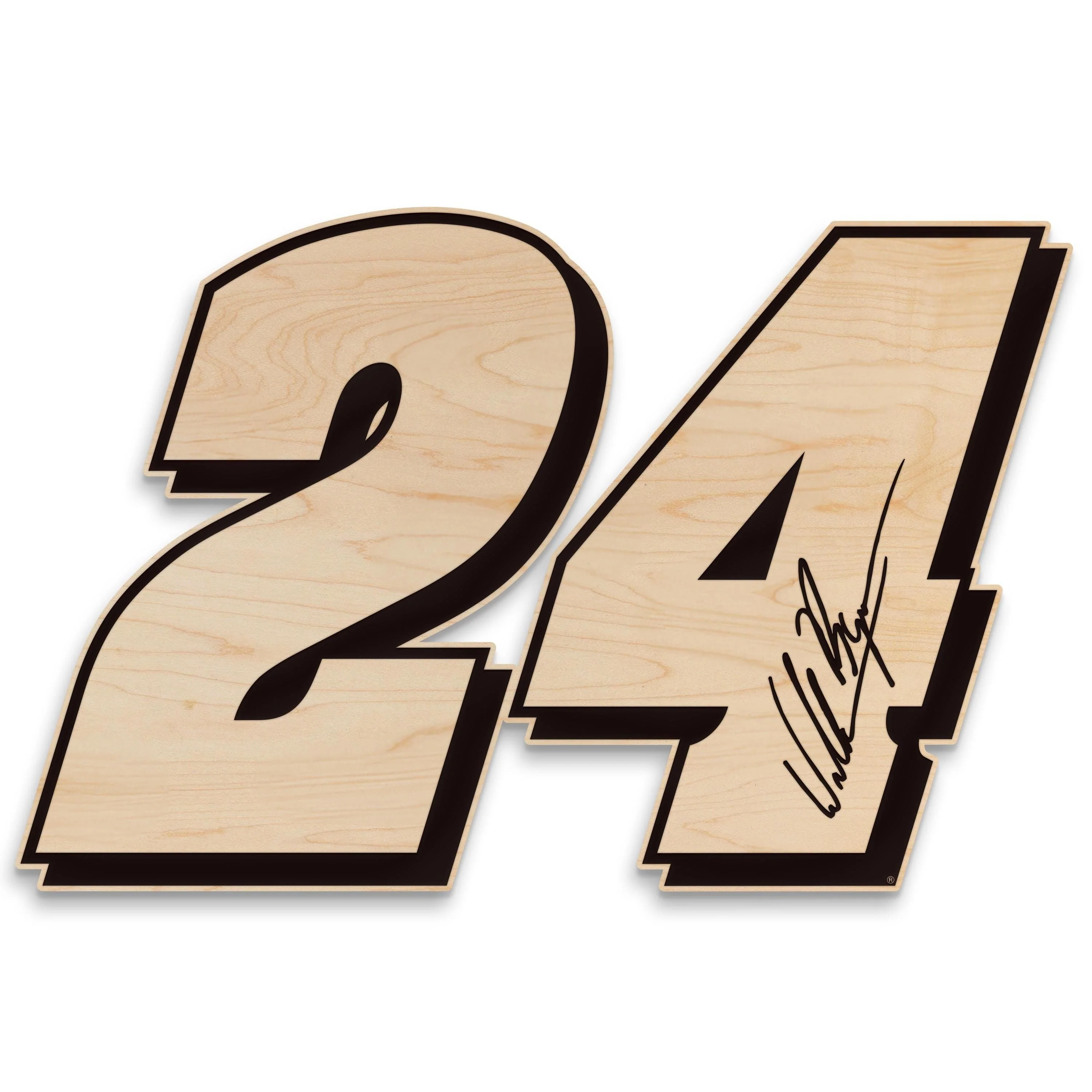 William Byron #24 Wooden Wall Hanging - Image 2