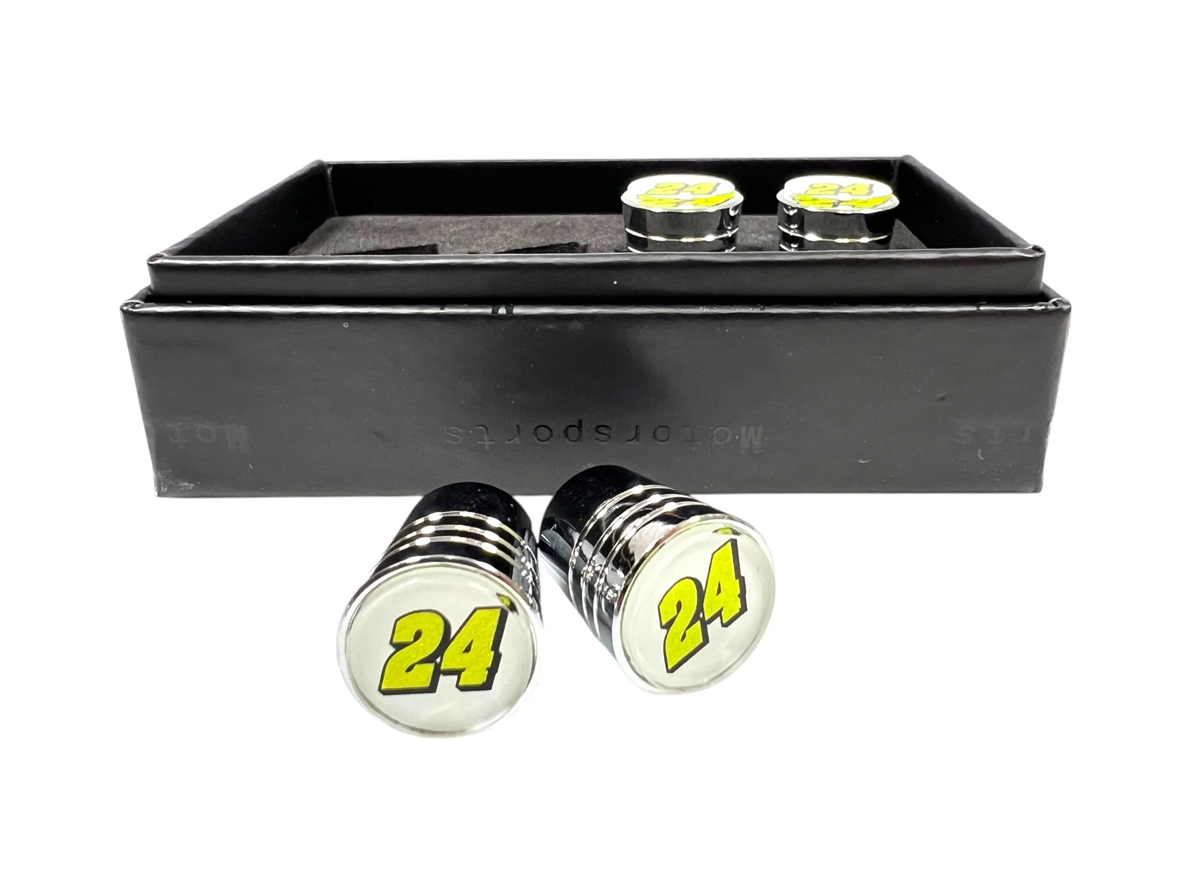 William Byron #24 Raptor Chrome Tapered Valve Stem Caps