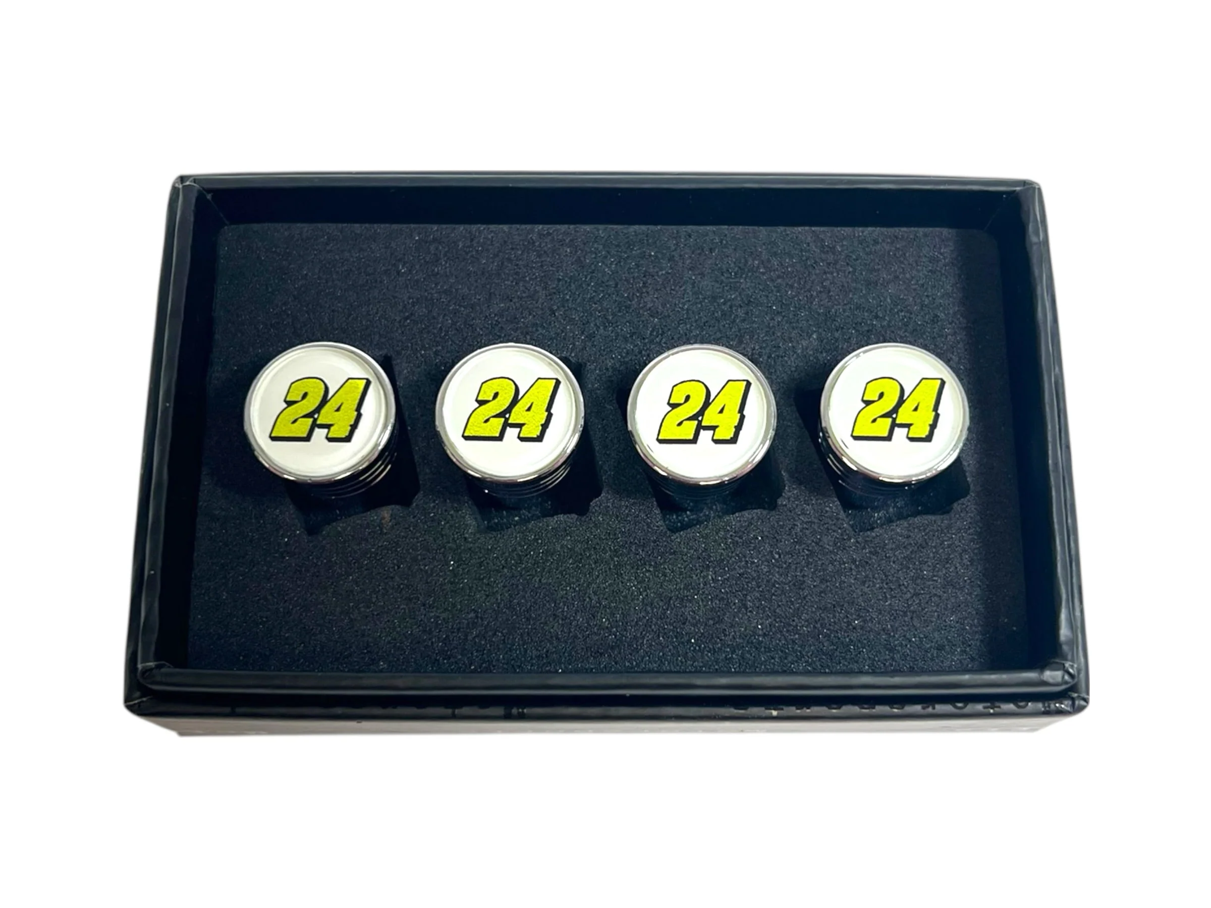 William Byron #24 Raptor Chrome Tapered Valve Stem Caps - Image 2